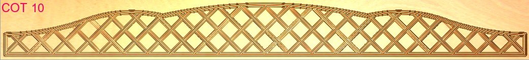 COT DESIGNS - COT-10 Ornate Lattice Pattern Decorative Border 3D Model